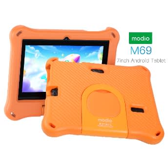 Modio M69 Kids Android Tablet - 7"HD - 128GB ROM - 6GB RAM - 5G WiFi - 3000mAh - Orange