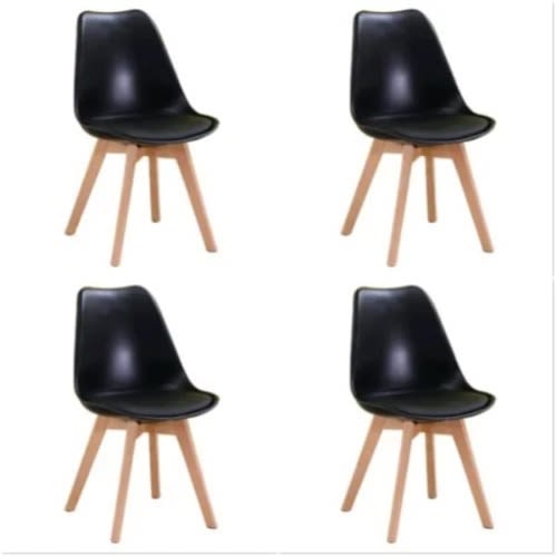 Restaurant Dining Chairs - Set Of 4 - Black