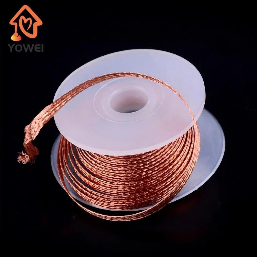 1pcs 1.5M 3.5mm Desoldering Braid Solder Remover Wick Low Residue Non-Clean Tin Strip Repair Tools