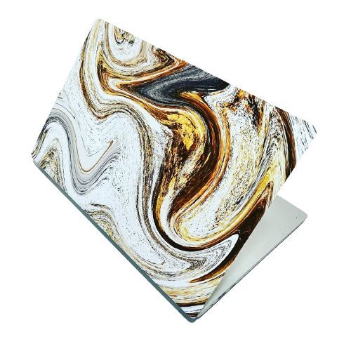 Laptop Skin Cover - Gold And White Marble (Pimp Nation)