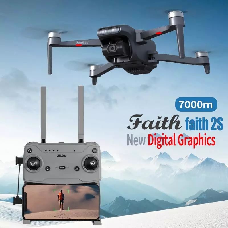 2S GPS Drone 7km FPV WIFI Drone 4k Professional Camera 3-Axis Gimbal Flight RC Quadcopter Flight Attitude 800M Aircraft Drone With Extra Batteries.