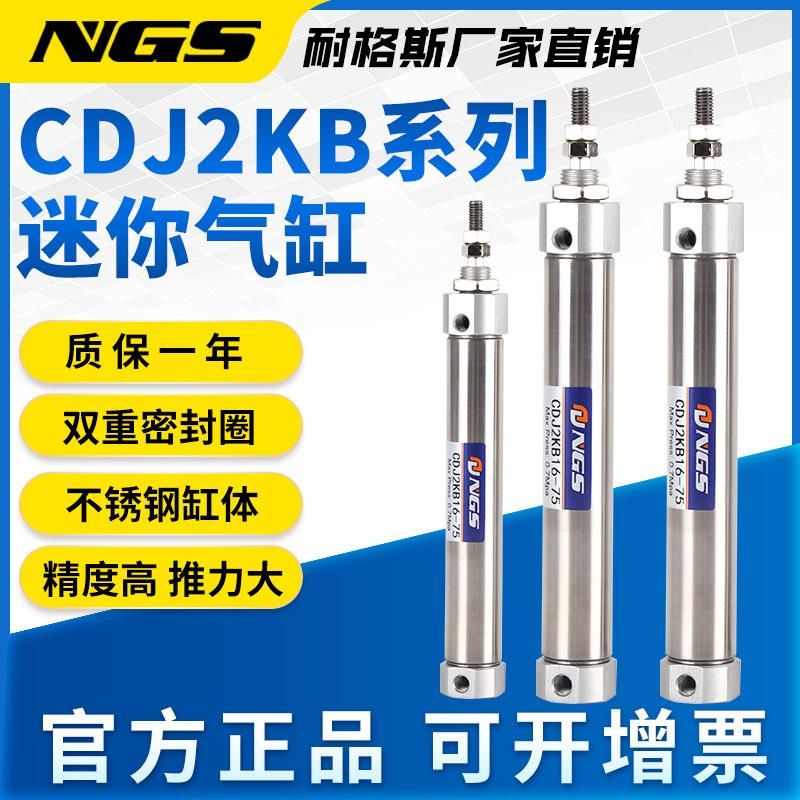 Hexagonal Piston Rod Non-Rotating Cylinder CDJ2KB10-30-B