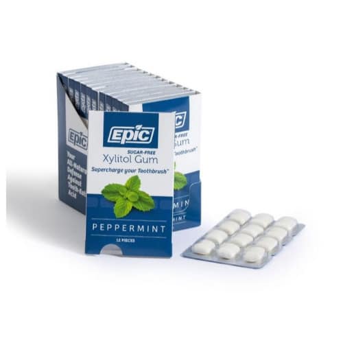 Peppermint Xylitol Gum 12x12 - 144 Gum