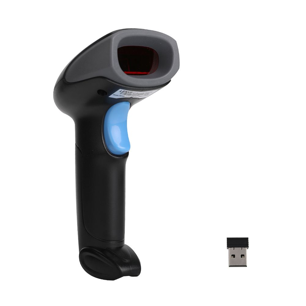 CW100 2.4G Wireless Barcode Scanner 1D Handheld Laser Barcode Reader For Warehouse, Supermarket, Express Storage