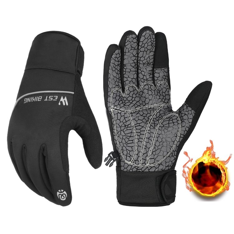 WEST BIKING Winter Warm Fleece Ski Gloves