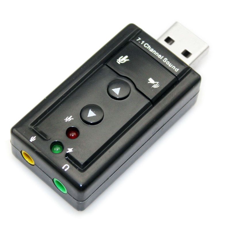 USB 2.0 7.1 Channel 3D Virtual Audio Sound Card
