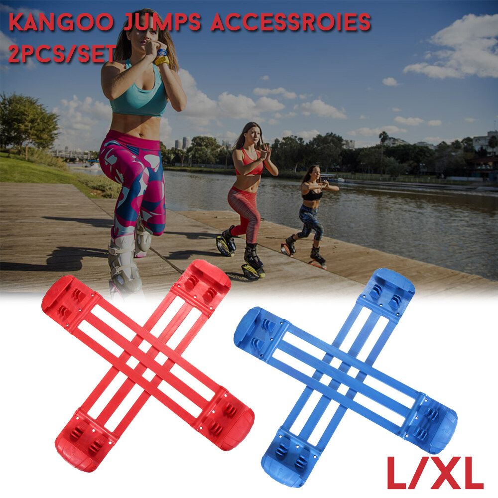 Kangoo Jumps Boots T-Spring Fitness Sports Jumping Shoes For Teens Red/Blue Red XL