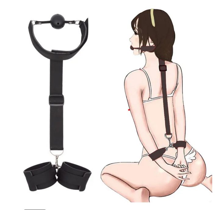 Bondage Neck Collar Handcuffs Slave BDSM