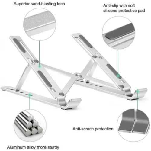 Creative Folding Storage Bracket Adjustable Laptop And Tablet Stand