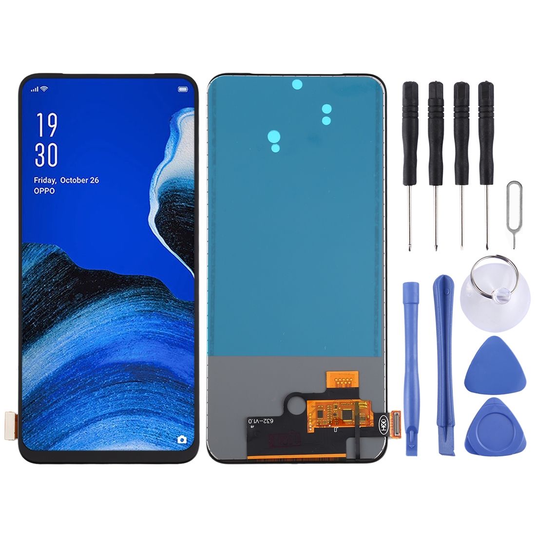 TFT Material LCD Screen And Digitizer Fullembly (No Fingerprint Identification) For OPPO Reno2 Z / Reno2 F / K3 / Realme X