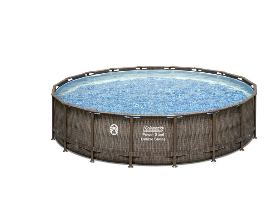 Power Steel 18' X 48&rdquo; Round Above Ground Pool Set