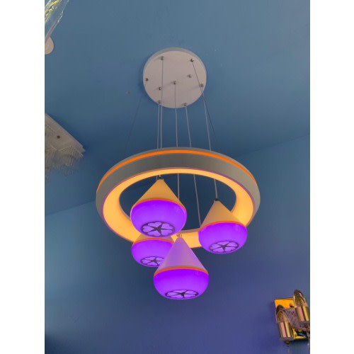 Led Pendant Pop Light and Chandelier Lamp - 3 in 1 colour