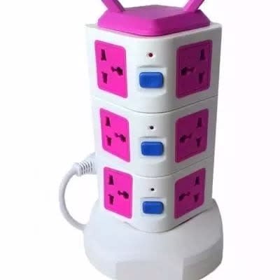 12 Way Extension With Power Surge Socket