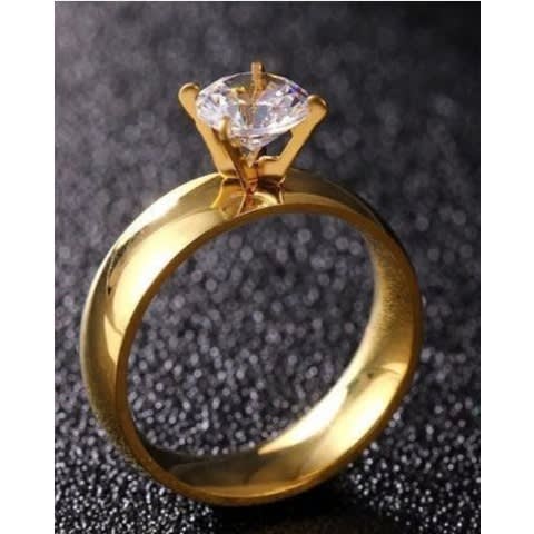 Stainless Steel Engagement Ring