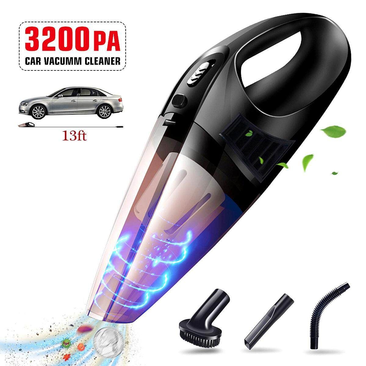 100W 12V Car Vacuum Cleaner Vacuum Cleaner Wet Dry Vacuum Cleaner With 4m Cable Black (black)