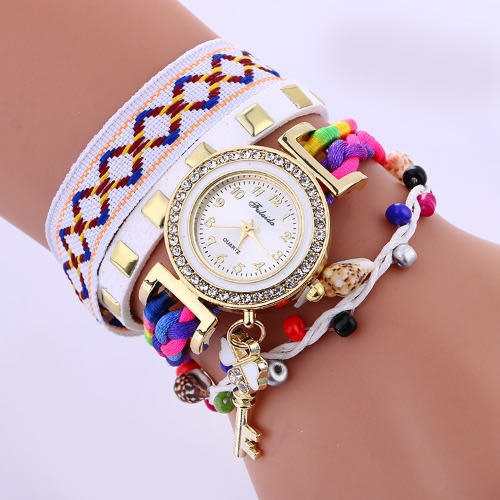 Wristband Wristwatch -White