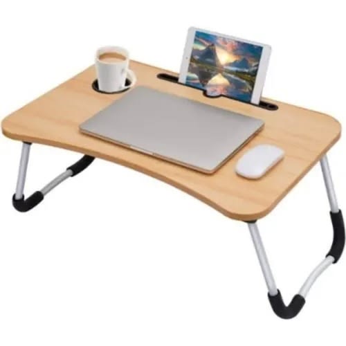 Foldable Laptop Table - Brown
