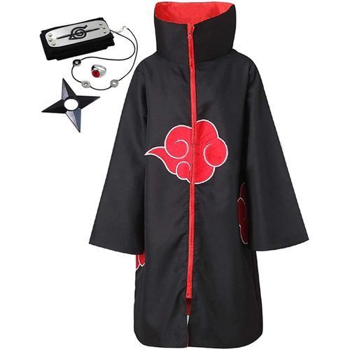 Cosplay Robe Halloween Costume Uniform Cloak Akatsuki Uchiha