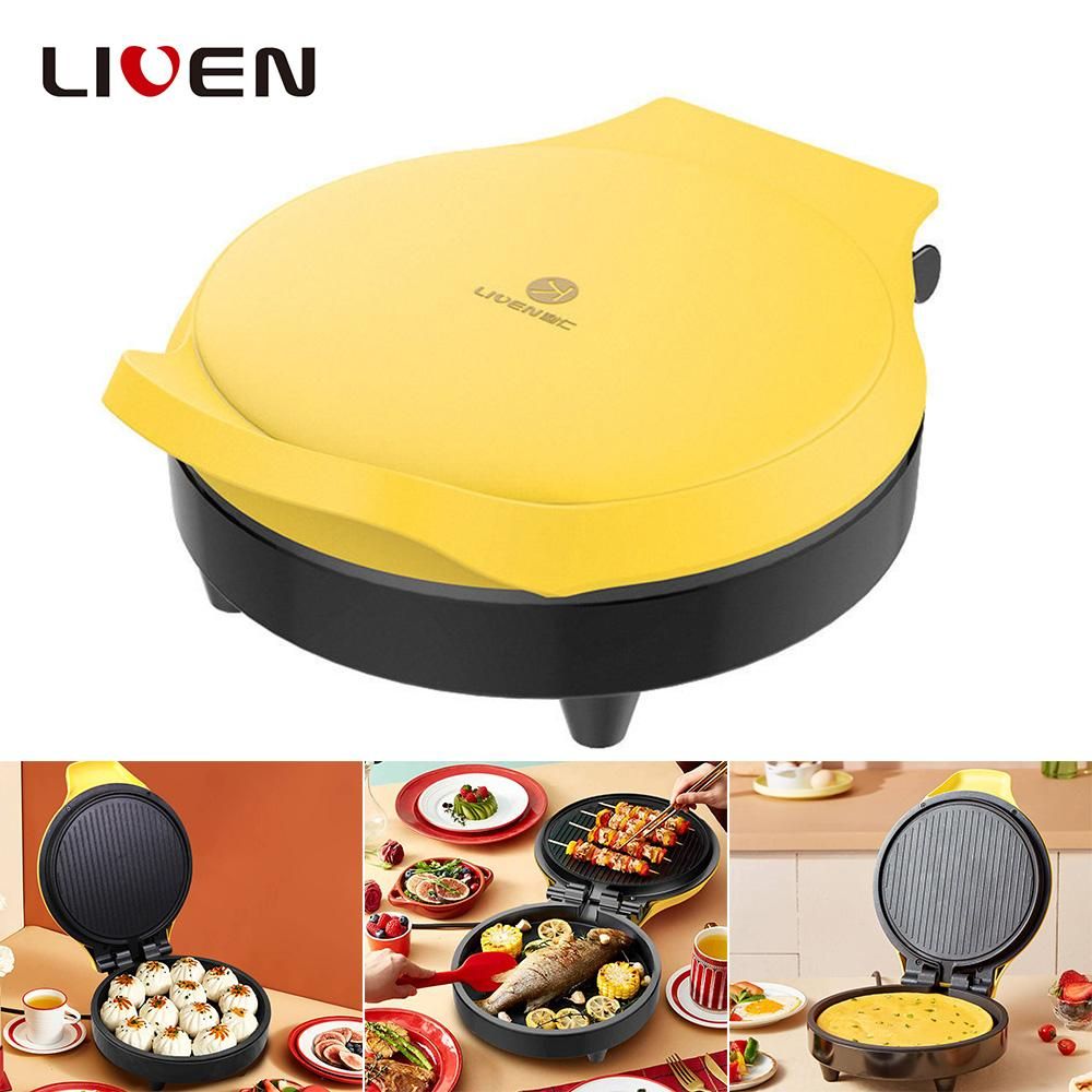 Liven Electric Baking Pan Mini Non-sticky Frying Pan Gift for Kitchen Frying Cooking Constant Temperature Heating 220V