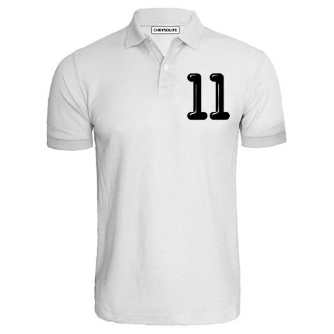 No. 11 Polo T-shirt - White