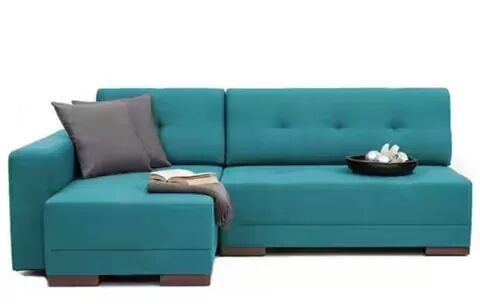 SWEET BLUE 5 Seater L Shape Fabric Sofa (Delivery To Lagos Only)