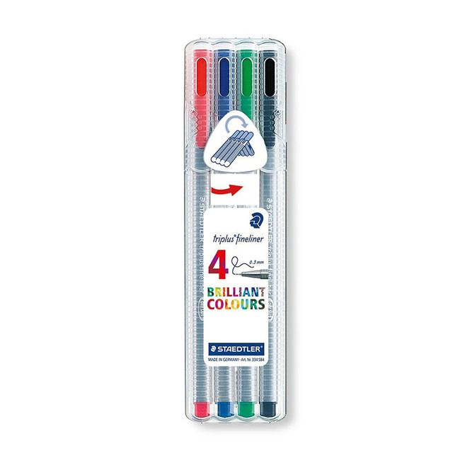 Staedtler 334 Color Fiber Pen 4/10/20 Color Fine C