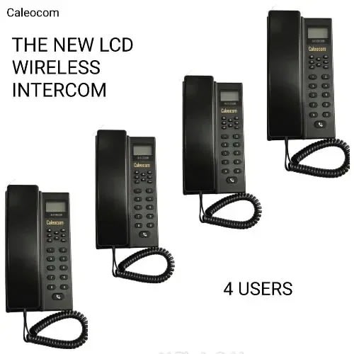 Wireless Intercom With Display - 4 Users