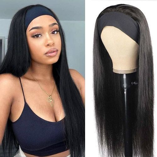 18Inches Straight Hair Band Wig