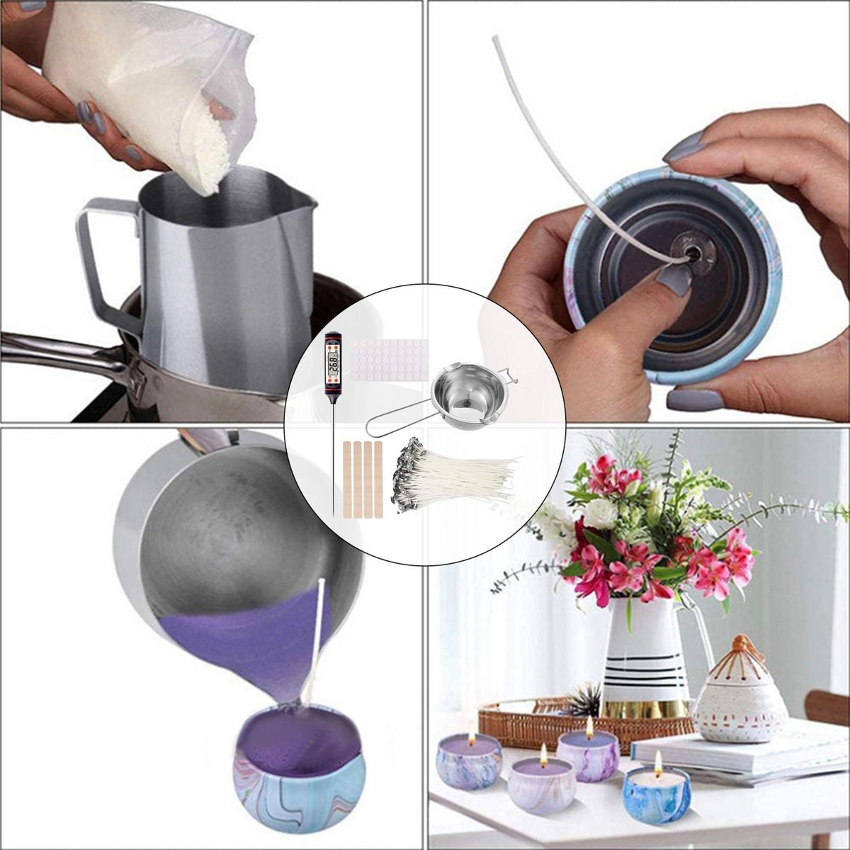 Candle Making Kit Supplies Adults Kids Soy  Set 1