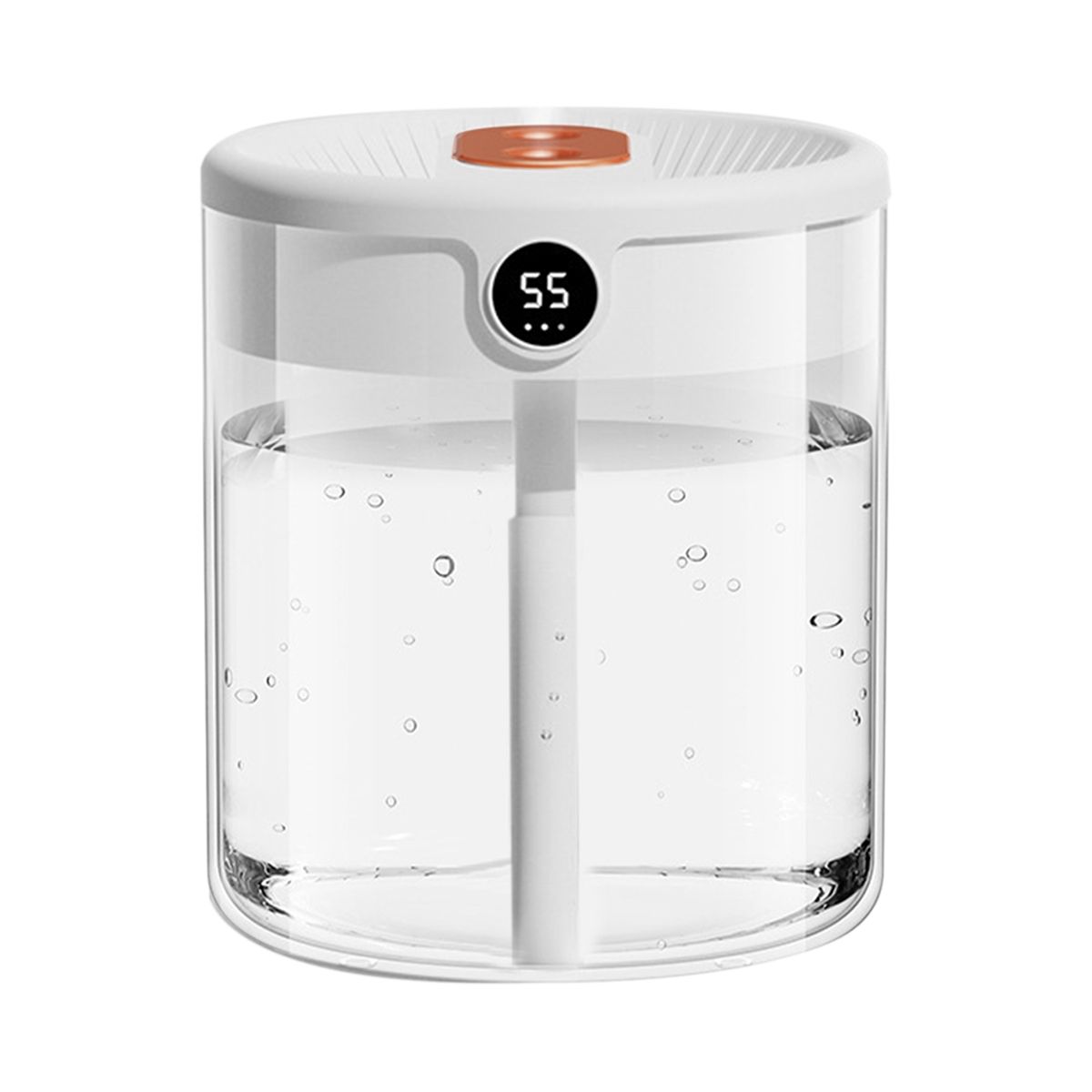 Air  Big Capacity with LCD Humidity Display Night Light Double Nozzle Essential Oil Diffuser for Home White