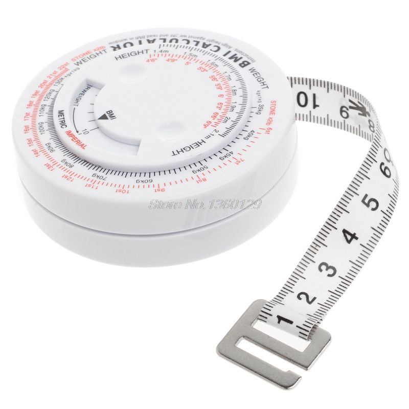 150cm Bmi Body Mass Index Retractable Tape Measure Calculat