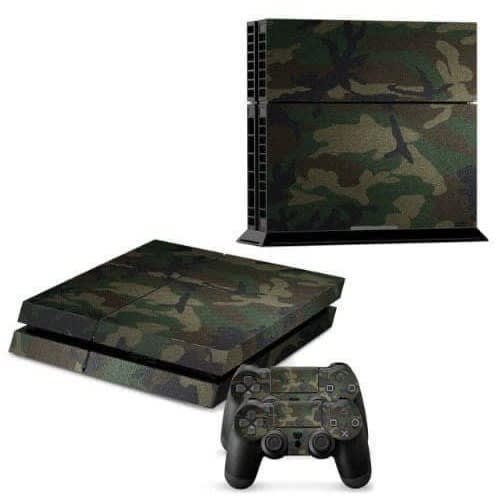 Camouflage Skin Sticker Set For Ps4 Console And Controller - 2Pieces