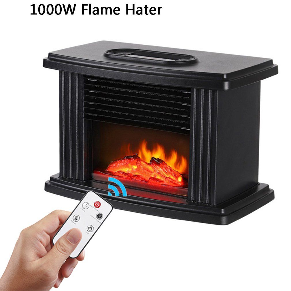 1000W Electric Fireplace Hater With Remote-Remote Control