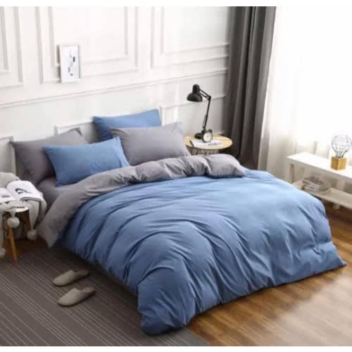 Reversible Plain Duvet Cover