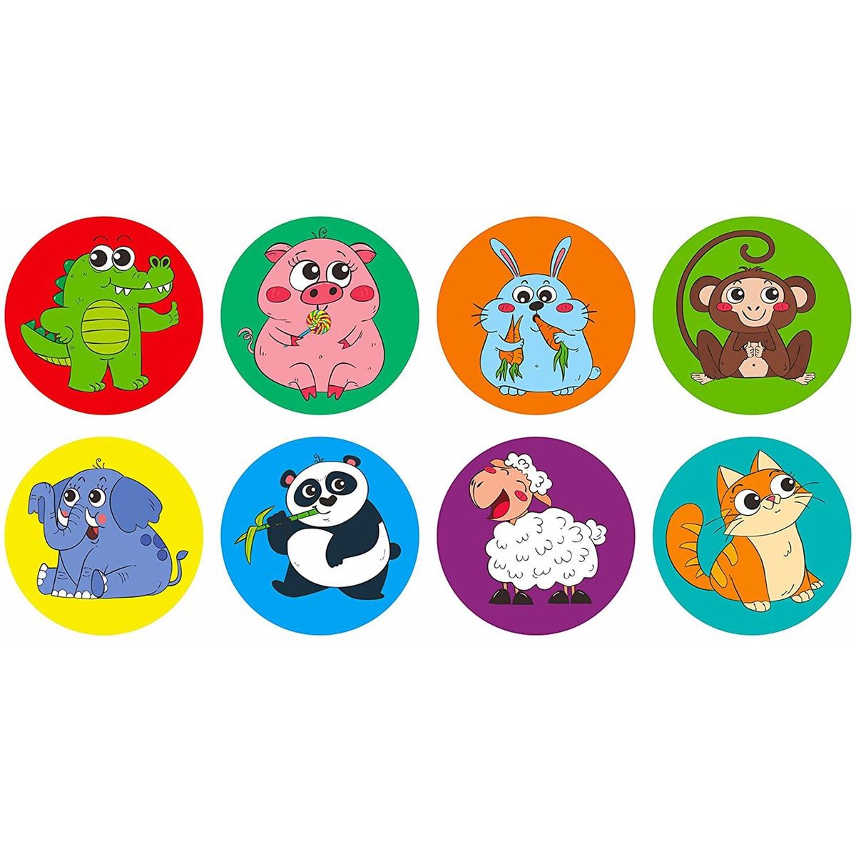 Kids Stickers 500 Pcsroll Stickers Vibrant Prints Strong for Fridge