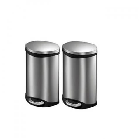 Sensible Eco Living 1.56 Gal 2pack Stainless Steel Trash Cans