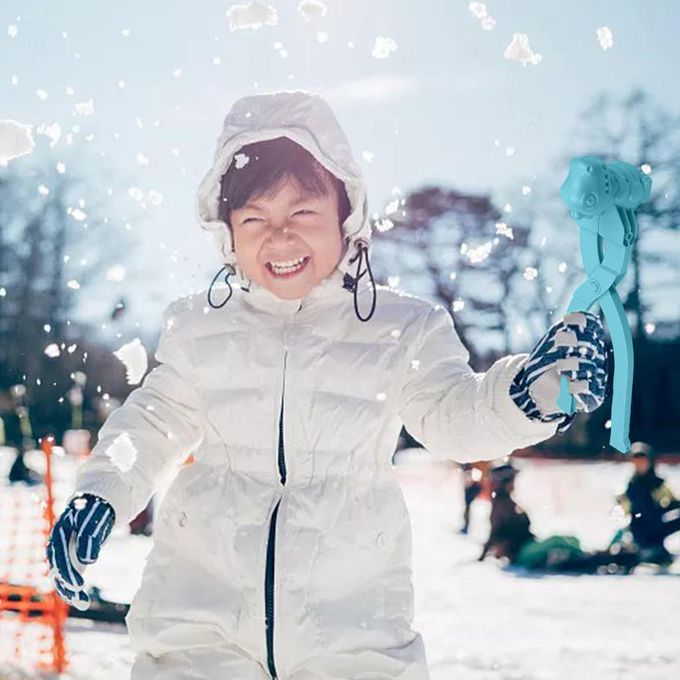 Snowball Maker Games Play Flexible Tool Thrower For Outdoor Blue