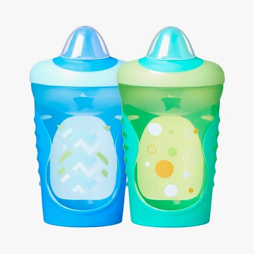 2 - in - 1 Hold Tight Baby Sippy Cup-  Green & Blue