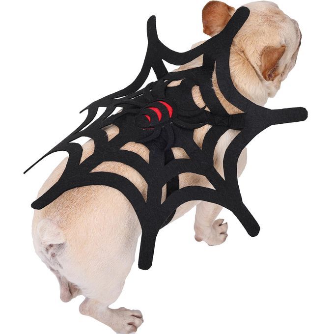 Pet Costume Spider Web Cat Dog Halloween Christmas Dress Up