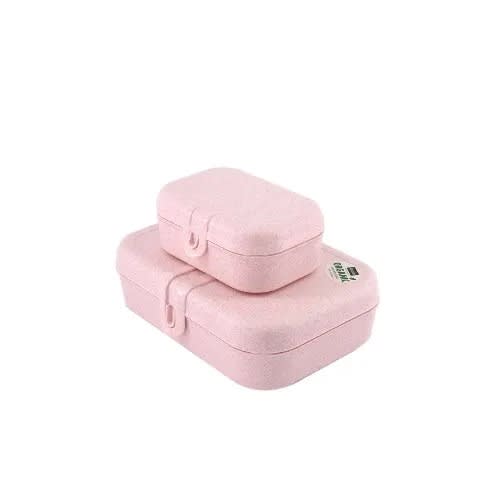 Set Of 2 Lunch Box - Pink