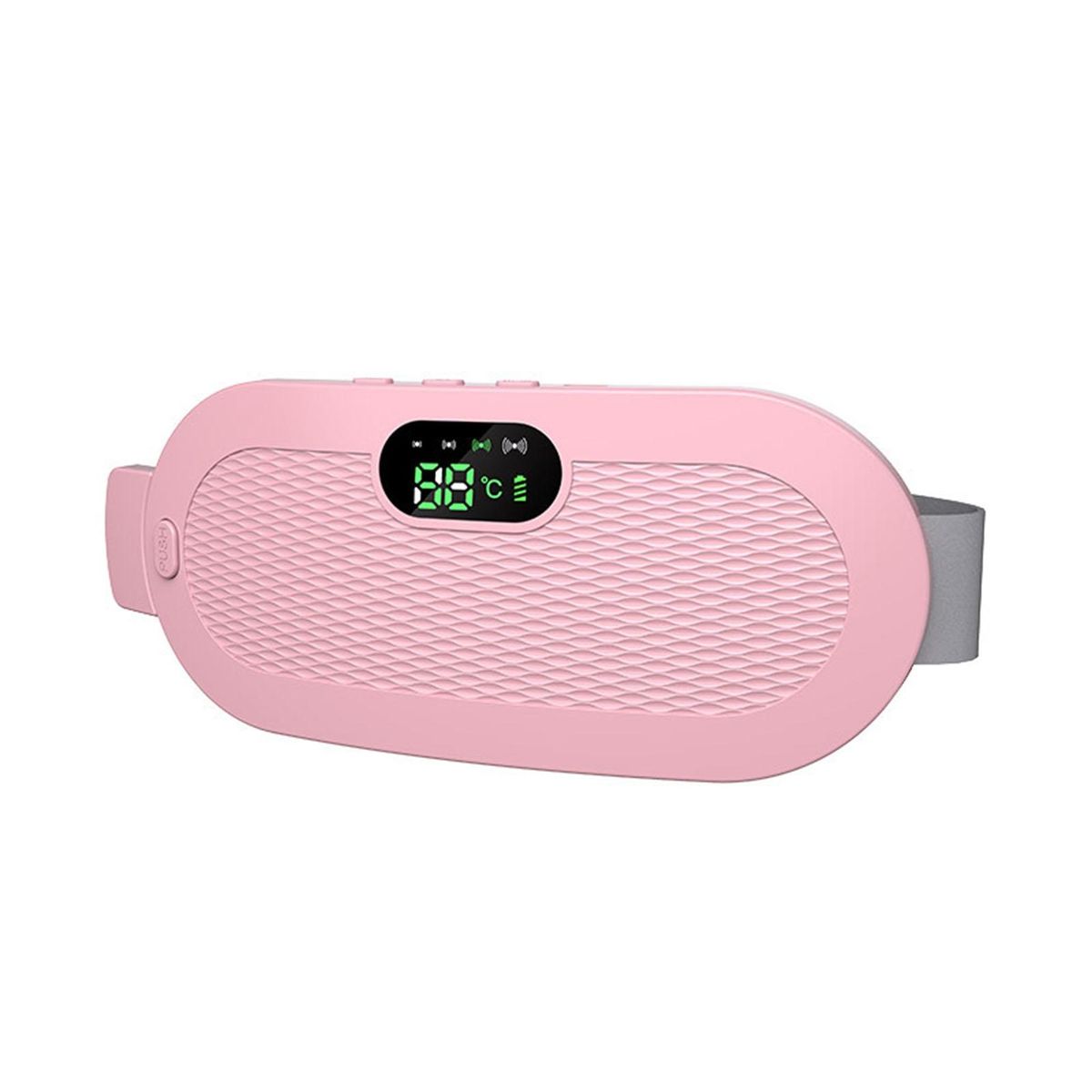 Period Heating Pad Relief Cordless Heating Belt with 4 Massage Modes Pink