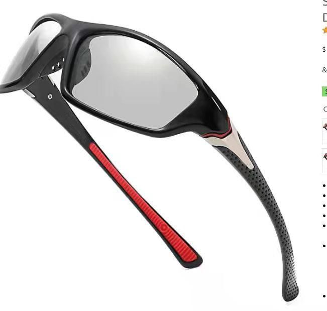 Polarized night vision sunglasses Men's outdoor cycling glasses