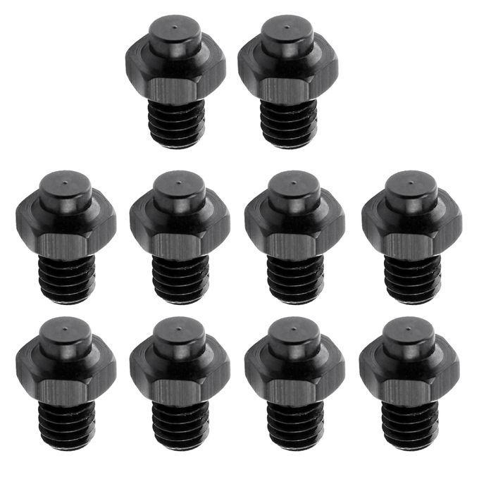 10 Pieces Bike Pedal Screws Mountain Bike Fixed Studs Bicycle Black