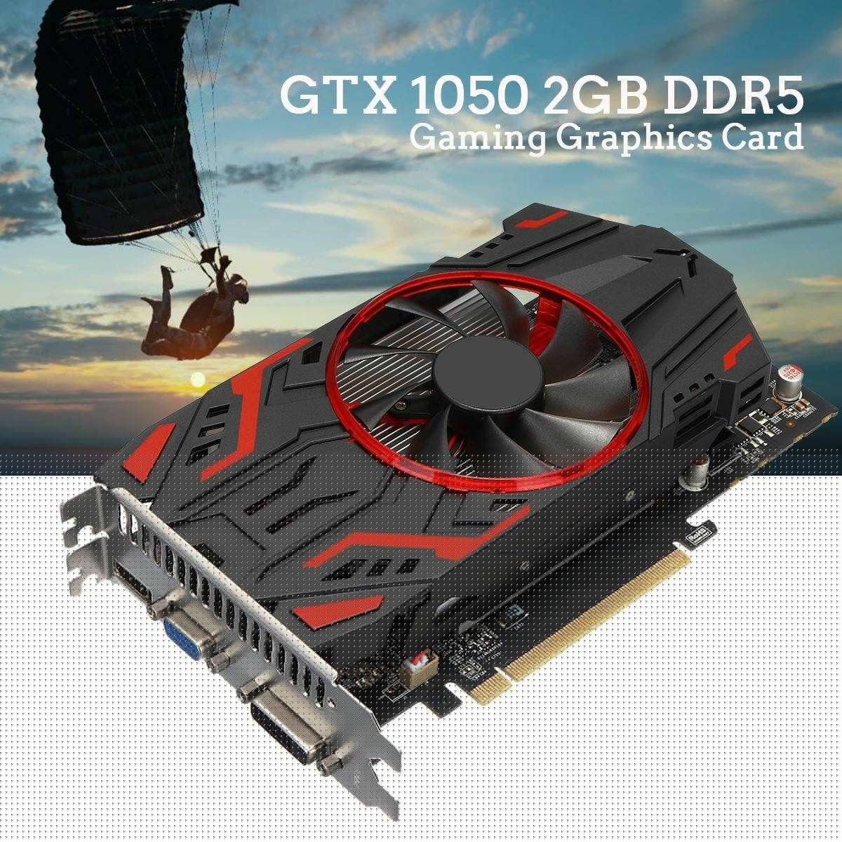 GTX 1050 2GB GDDR5 128 Bit -E VGA DVI HDMI Graphics Card For NVIDIA GeForce