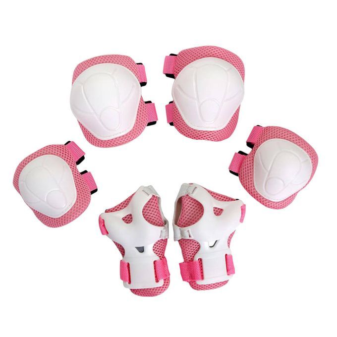 6 Kids/Youth Knee Pad Elbow Pads  Guards For BMX Multi Pink