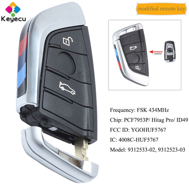 Keyecu Modified Cas4 Cas4 Fem Smart Remote Key Wit