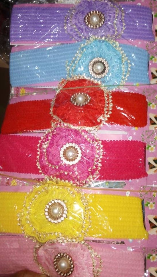 6pics Children Hair Band And Princess Tie