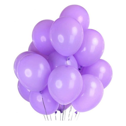 12" Helium Quality Latex Party Balloons - Light Purple - 100pcs