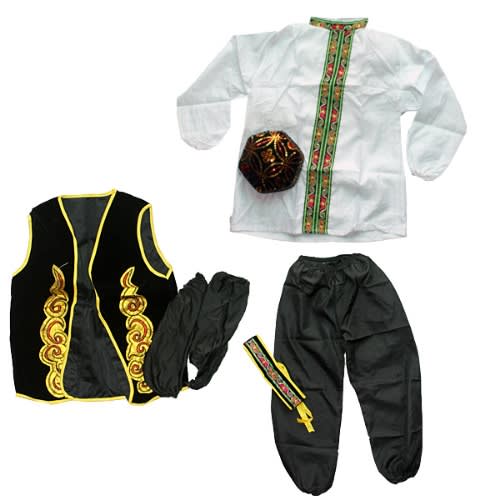 Complete Indian Costume For Boys -Black