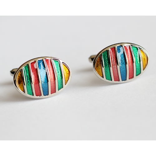 Men Cufflinks - Multicolour - Mc-6017